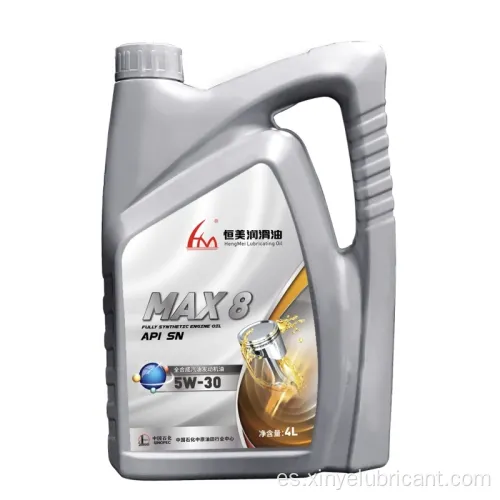 Buen precio max8 totalmente sintético 5w30 aceite de motor de gasolina aceite de aceite